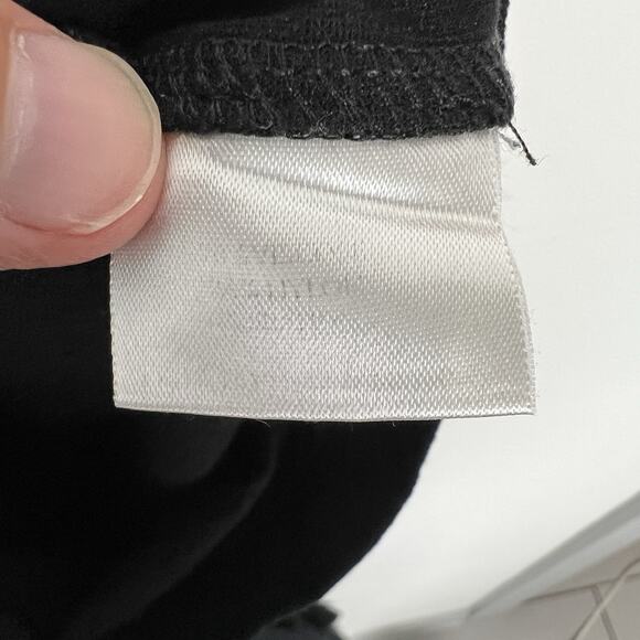 Eileen Fisher Small Petite Black Viscose Knit Pull On Ankle Cropped Legging Pant - Picture 7 of 8